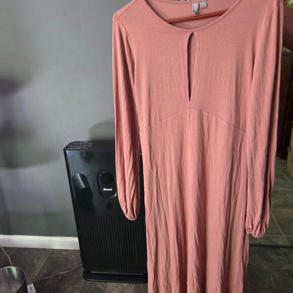 KEYHOLE MIDI DRESS- BOHO 70S - Picture 3 of 4